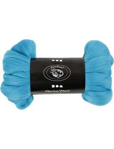 Creativ Company Merino Wol, dikte 21 my, turquoise, 100 gr/ 1 doos