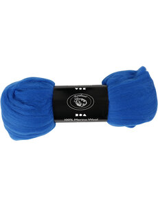 Creativ Company Merino Wol, dikte 21 my, kobalt blauw, 100 gr/ 1 doos