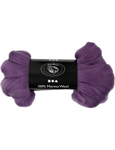 Creativ Company Merino Wol, dikte 21 my, violet, 100 gr/ 1 doos
