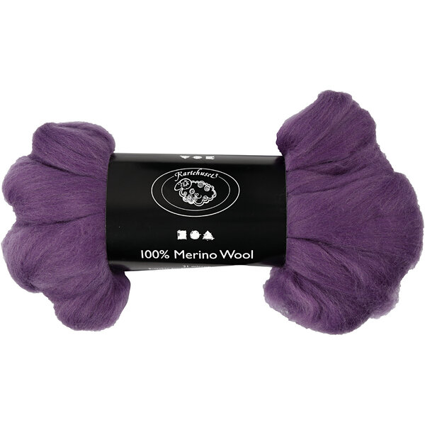 Creativ Company Merino Wol, dikte 21 my, violet, 100 gr/ 1 doos
