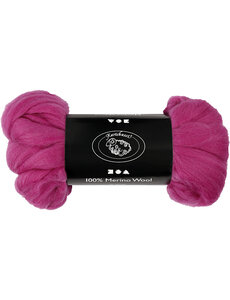 Creativ Company Merino Wol, dikte 21 my, rood paars, 100 gr/ 1 doos