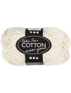 Creativ Company Katoengaren, afm 8/8, L: 80-85 M, off-white, 50 gr/ 1 bol