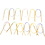 Creativ Company Rond breinaalden, L: 60-80 cm, afm 3-10 mm, 12 stuk/ 1 doos