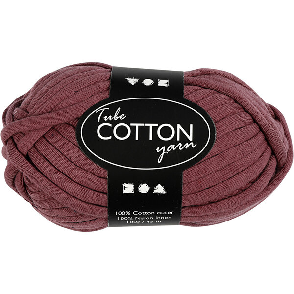 Creativ Company Textielgaren, L: 45 M, paars, 100 gr/ 1 bol