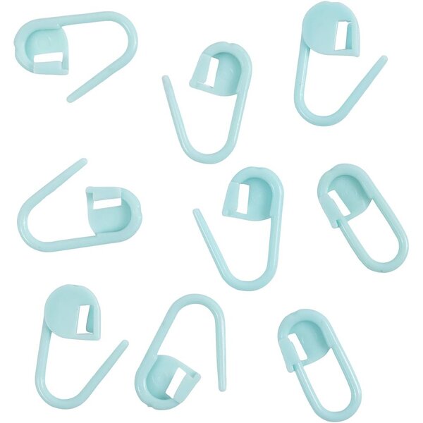 Creativ Company Steekmarkeerder, L: 22 mm, lichtblauw, 30 stuk/ 1 doos