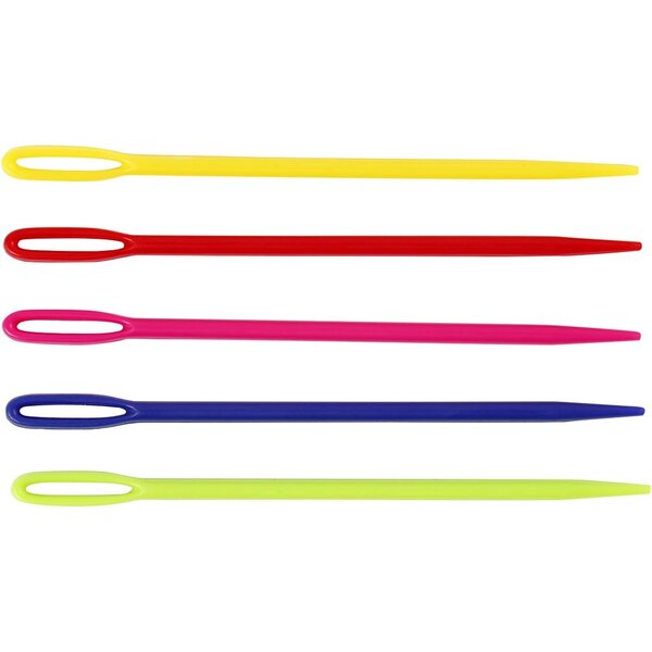 Creativ Company Garennaald, L: 7 cm, diverse kleuren, 5 stuk/ 1 doos