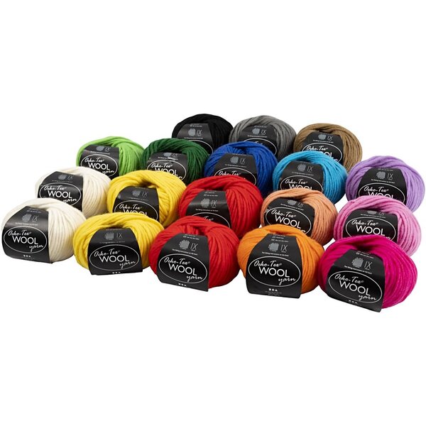 Creativ Company Wolgaren, L: 50 M, 18x50 gr/ 1 bol