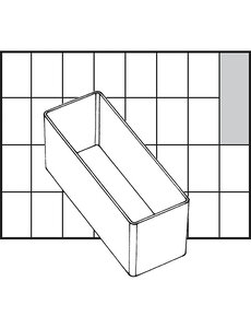 Raaco Inzet Box, afm A9-2, H: 47 mm, afm 109x39 mm, 1 stuk