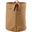 Creativ Company Faux Leather opslagzak, H: 20 cm, d 19,5 cm, 350 gr, lichtbruin, 1 stuk