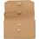 Creativ Company Faux Leather portemonnee, H: 8 cm, L: 11 cm, 350 gr, lichtbruin, 1 stuk