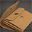 Creativ Company Faux Leather portemonnee, H: 8 cm, L: 11 cm, 350 gr, lichtbruin, 1 stuk