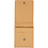 Creativ Company Faux Leather Schoudertas, H: 18 cm, L: 13 cm, 350 gr, lichtbruin, 1 stuk