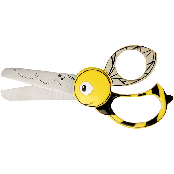 Fiskars Fiskars Kinderschaar met Dierenmotief, Bij, L: 13 cm, 1 stuk