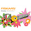 Fiskars Fiskars Kinderschaar met Dierenmotief, Bij, L: 13 cm, 1 stuk
