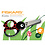 Fiskars Fiskars Kinderschaar met Dierenmotief, Lieveheersbeestje, L: 13 cm, 1 stuk