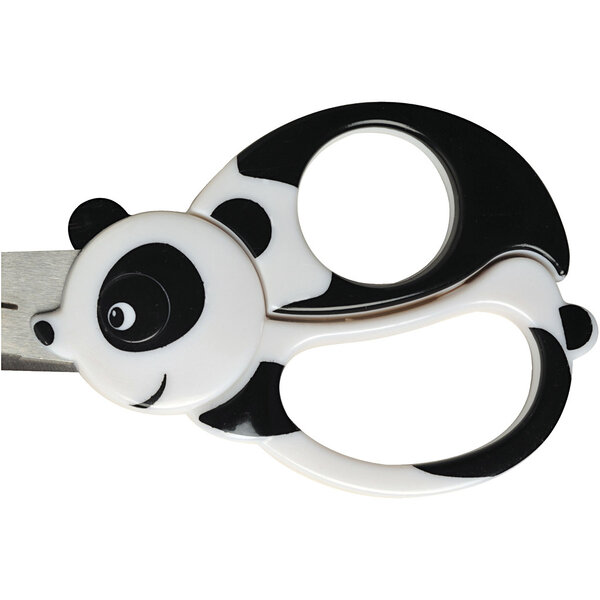 Fiskars Fiskars Kinderschaar met Dierenmotief, Panda, L: 13 cm, 1 stuk