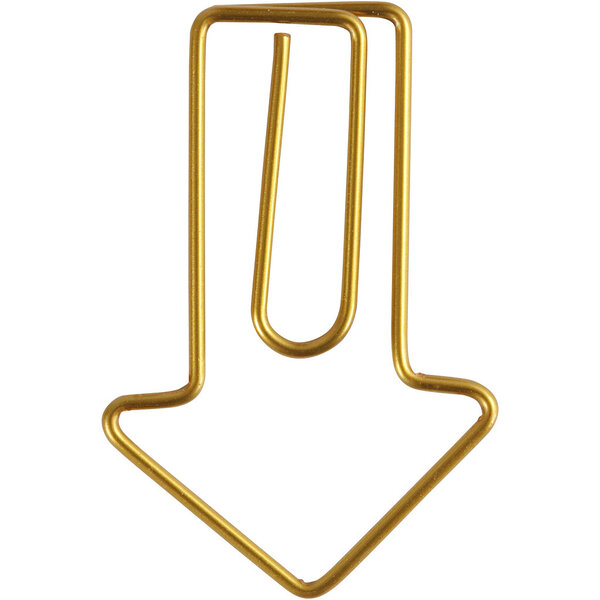 Creativ Company Clips, pijl, afm 40x25 mm, goud, 6 stuk/ 1 doos