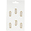 Creativ Company Clips, pijl, afm 40x25 mm, goud, 6 stuk/ 1 doos