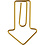 Creativ Company Clips, pijl, afm 40x25 mm, goud, 6 stuk/ 1 doos