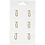 Creativ Company Clips, ster, afm 30x30 mm, goud, 6 stuk/ 1 doos