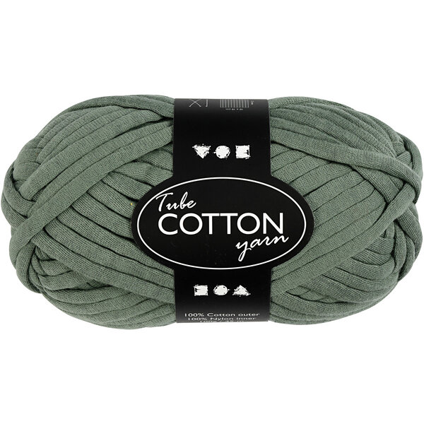 Creativ Company Textielgaren, L: 45 M, donkergroen, 100 gr/ 1 bol