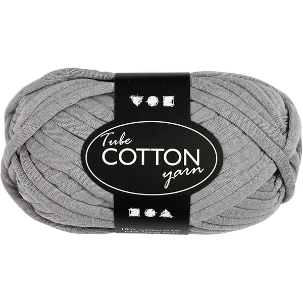 Creativ Company Textielgaren, L: 45 M, grijs, 100 gr/ 1 bol
