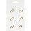 Creativ Company Clips, vogel, afm 32x40 mm, goud, 6 stuk/ 1 doos