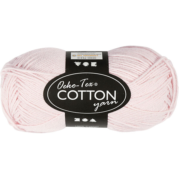 Creativ Company Katoengaren, afm 8/4, L: 170 M, dusty rose, 50 gr/ 1 bol