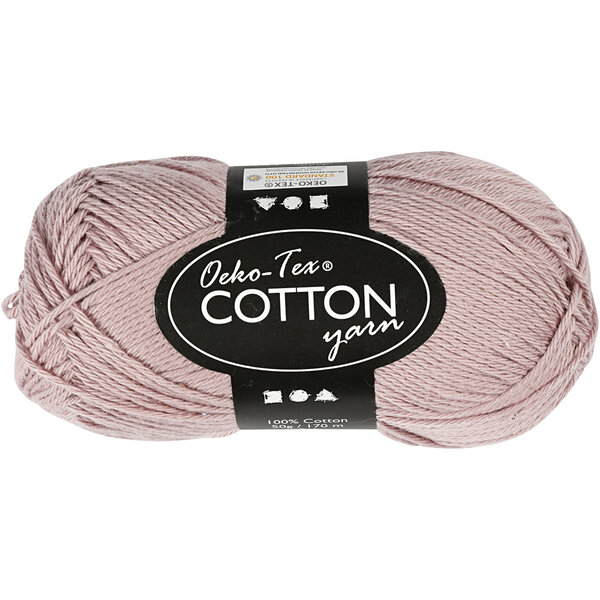 Creativ Company Katoengaren, afm 8/4, L: 170 M, lavendel, 50 gr/ 1 bol