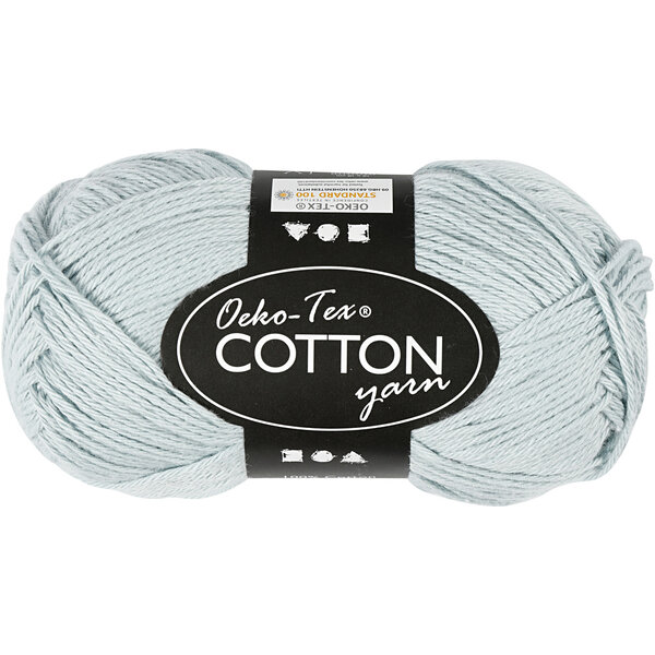 Creativ Company Katoengaren, afm 8/4, L: 170 M, zacht blauw, 50 gr/ 1 bol