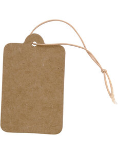 Creativ Company Labels, afm 25x40 mm, lichtbruin, 100 stuk/ 1 doos