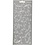 Creativ Company Stickers, swirl, vel 10x23 cm, zilver, 1 vel