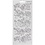 Creativ Company Stickers, rozen, vel 10x23 cm, zilver, 1 vel