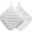 Creativ Company Pannenlappen, afm 20x20 cm, 145 gr, wit, 1 paar
