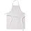 Creativ Company Schort met zak, L: 84 cm, B: 65 cm, afm M-XL cm, 210 gr, wit, 1 stuk