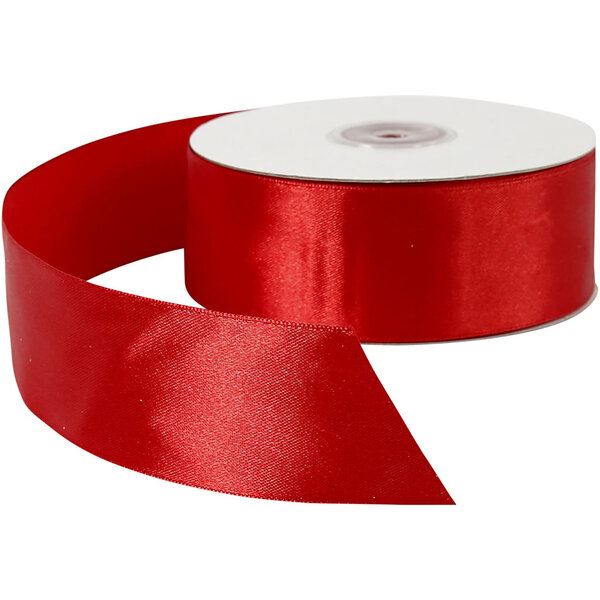 Creativ Company Satijnlint, B: 38 mm, rood, 50 m/ 1 rol