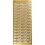 Creativ Company Stickers, tillykke, vel 10x23 cm, goud, 1 vel