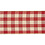 Creativ Company Geruit lint, B: 20 mm, antiek rood/wit, 25 m/ 1 rol