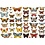 Creativ Company Vintage plaatjes, vlinders, vel 16,5x23,5 cm, 2 vel/ 1 doos