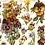 Creativ Company Vintage plaatjes, viooltje, vel 16,5x23,5 cm, 2 vel/ 1 doos