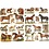 Creativ Company Vintage plaatjes, paarden, vel 16,5x23,5 cm, 2 vel/ 1 doos