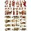 Creativ Company Vintage plaatjes, Kerstman, vel 16,5x23,5 cm, 2 vel/ 1 doos