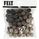 Creativ Company Wol kralen, d 20 mm, naturel, 64 stuk/ 1 doos
