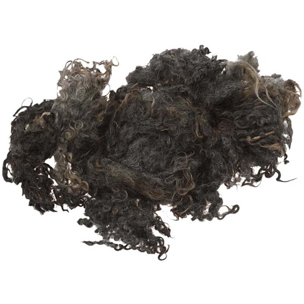Creativ Company Curly Locks, donkergrijs, 100 gr/ 1 bol
