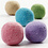 Creativ Company Wol kralen, d 20 mm, pastelkleuren, 64 stuk/ 1 doos