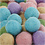 Creativ Company Wol kralen, d 20 mm, pastelkleuren, 64 stuk/ 1 doos