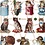 Vintage plaatjes, katten, vel 16,5x23,5 cm, 2 vel/ 1 doos