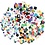Creativ Company Karton mozaiek, afm 10+15+20 mm, ca. 80000 stuk, diverse kleuren, 8x180 gr/ 1 doos