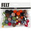 Creativ Company Wol kralen, d 10+20 mm, diverse kleuren, 52 stuk/ 1 doos