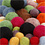 Creativ Company Wol kralen, d 10+20 mm, diverse kleuren, 52 stuk/ 1 doos